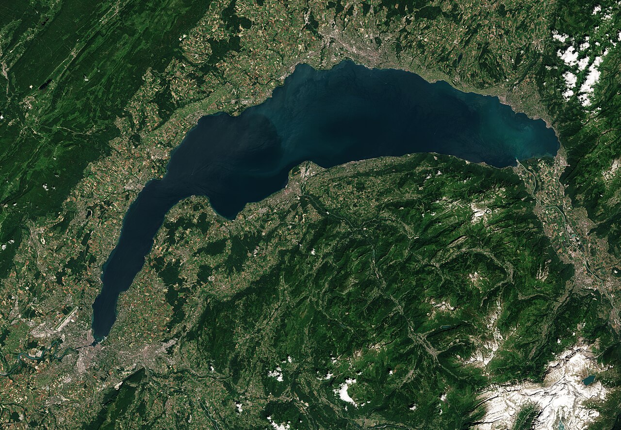 Lac Leman - Vue satellite